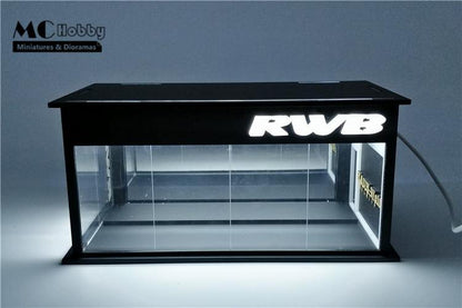 MC Hobby 1:64 Honda & RWB showrooms / garage with LED lighting - JDM Global Warehouse