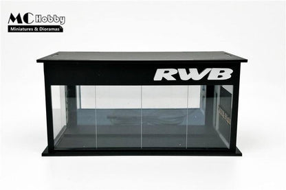 MC Hobby 1:64 Honda & RWB showrooms / garage with LED lighting - JDM Global Warehouse