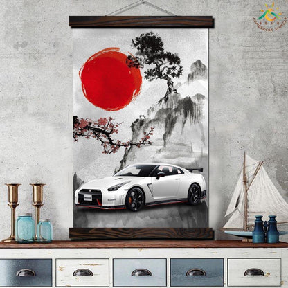 Nissan R35 GTR hanging wall art - JDM Global Warehouse