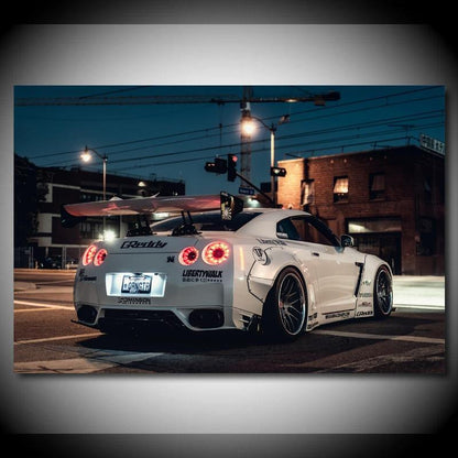 Nissan R35 GTR Liberty Walk canvas wall art - JDM Global Warehouse