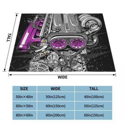 Nissan RB26 Engine throw blanket - JDM Global Warehouse