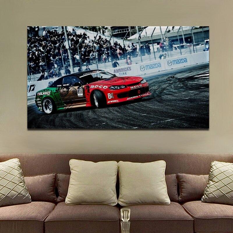 Nissan Silvia S15 Drift Car Fabric Printed Frameless Poster - JDM Global Warehouse