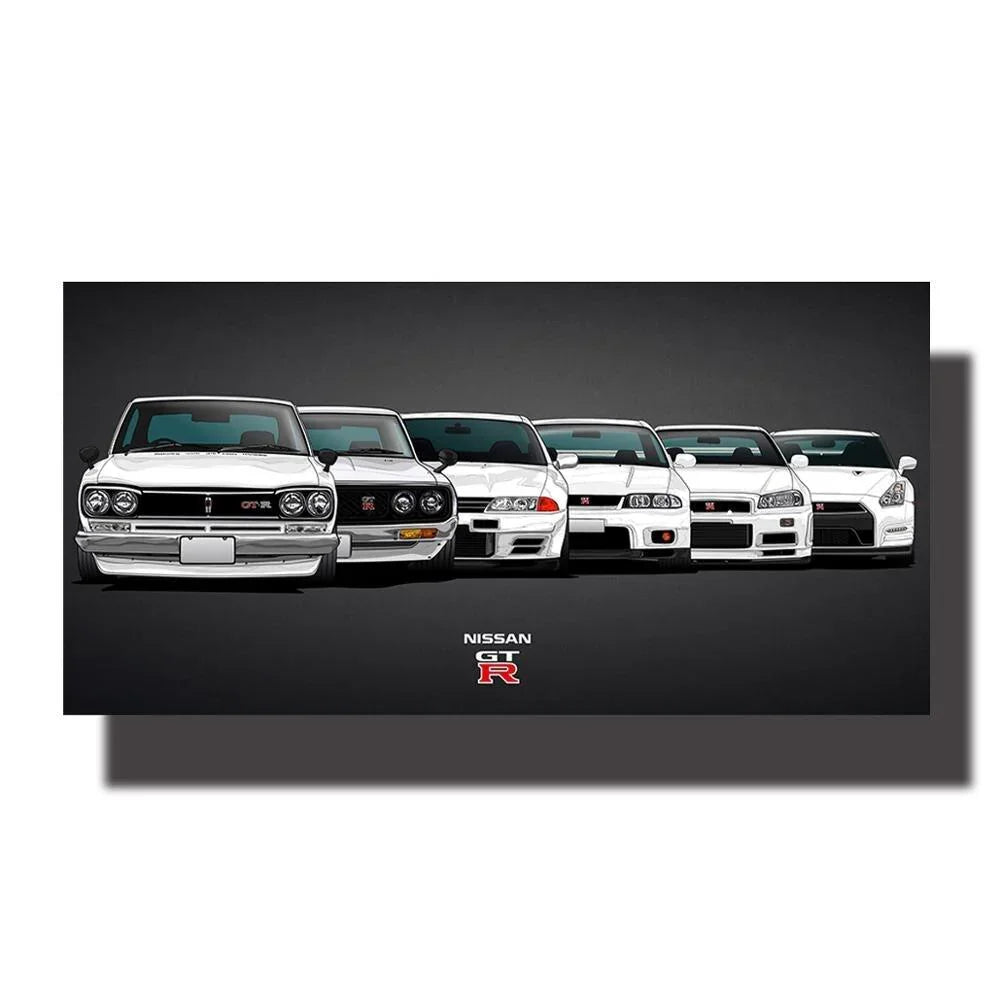 Evolution des Nissan Skyline (GT-R) - Von 1957 bis 2017 Evolution des Nissan Skyline (GT-R) - Von 1957 bis 2017
