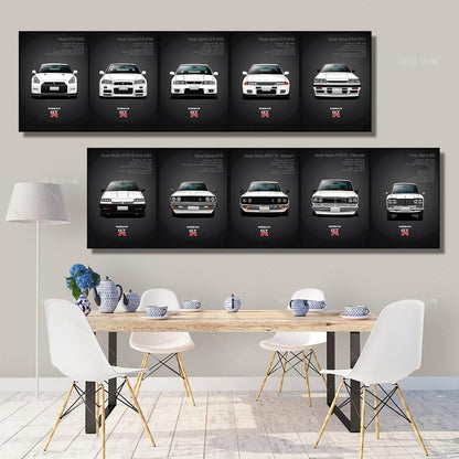 Nissan Skyline GTR Heritage wall art - JDM Global Warehouse