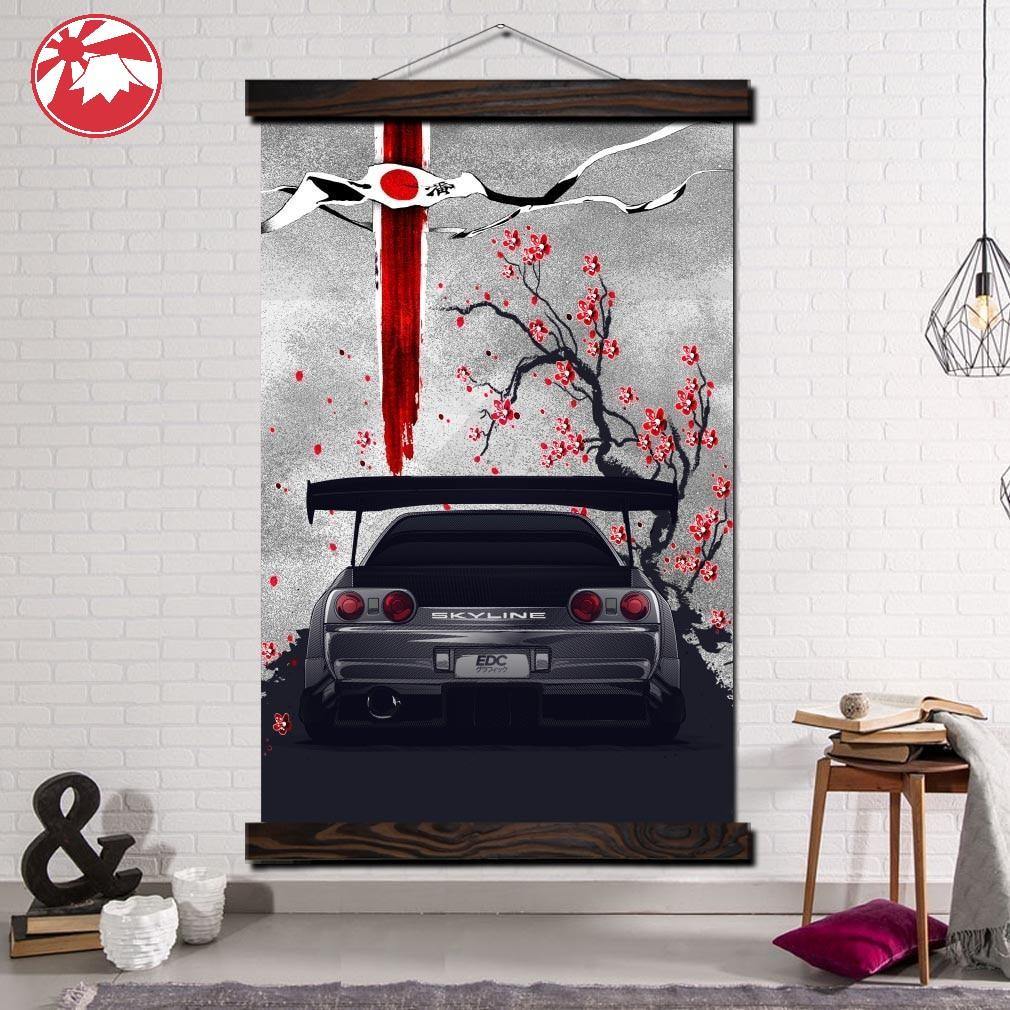 Nissan Skyline R32 GTR hanging wall art - JDM Global Warehouse