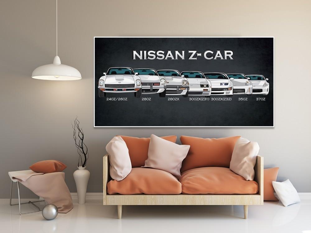 Nissan Z Generations wall art canvas print - JDM Global Warehouse