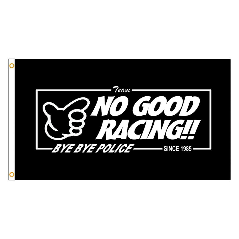 No Good Racing flag - 2 colors & sizes - JDM Global Warehouse