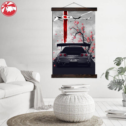 Nissan Skyline R32 GTR hanging wall art - JDM Global Warehouse