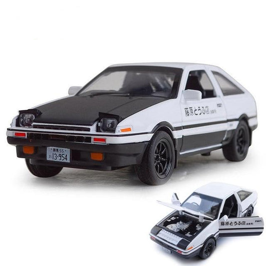 1:28 Toyota AE86 diecast pull back car with working lights! - JDM Global Warehouse