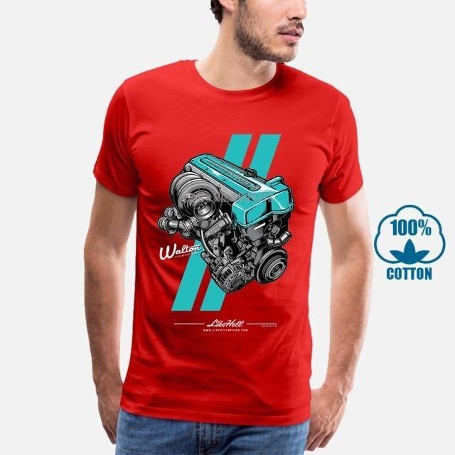 Toyota 2JZ engine 100% cotton T-shirt -9 colors! - JDM Global Warehouse
