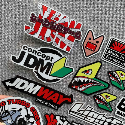 21 piece JDM reflective sticker sheet - 30cm x 25cm – JDM Global Warehouse