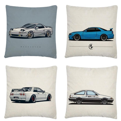 JDM Legends Linen Cushion Cover 45 x 45cm - 16 styles! - JDM Global Warehouse