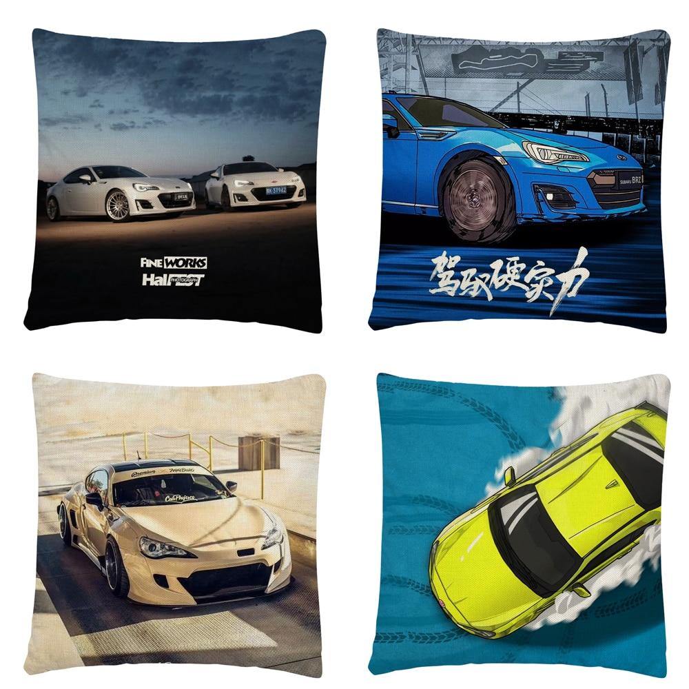 RX7, BRZ & GT86 linen cushion covers - 45X45cm - JDM Global Warehouse