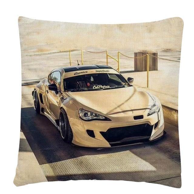 RX7, BRZ & GT86 linen cushion covers - 45X45cm - JDM Global Warehouse