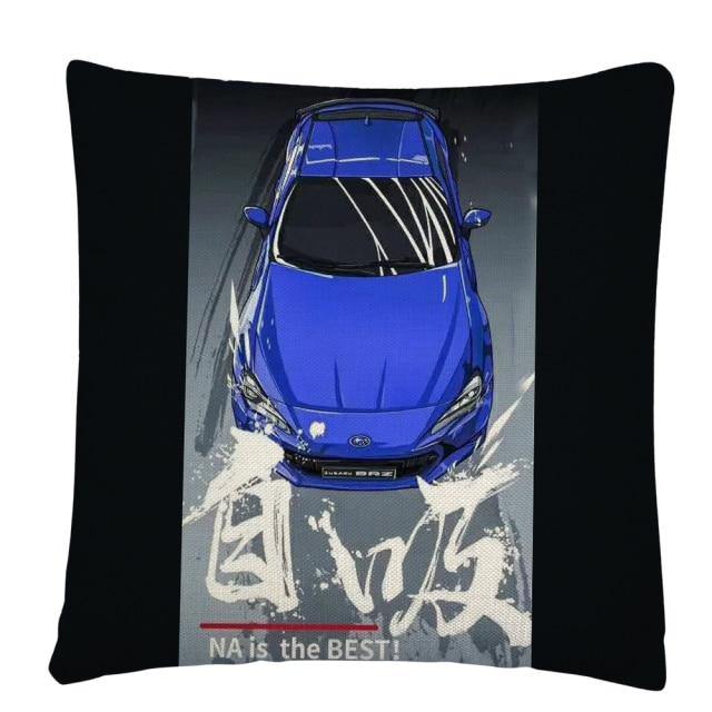 RX7, BRZ & GT86 linen cushion covers - 45X45cm - JDM Global Warehouse