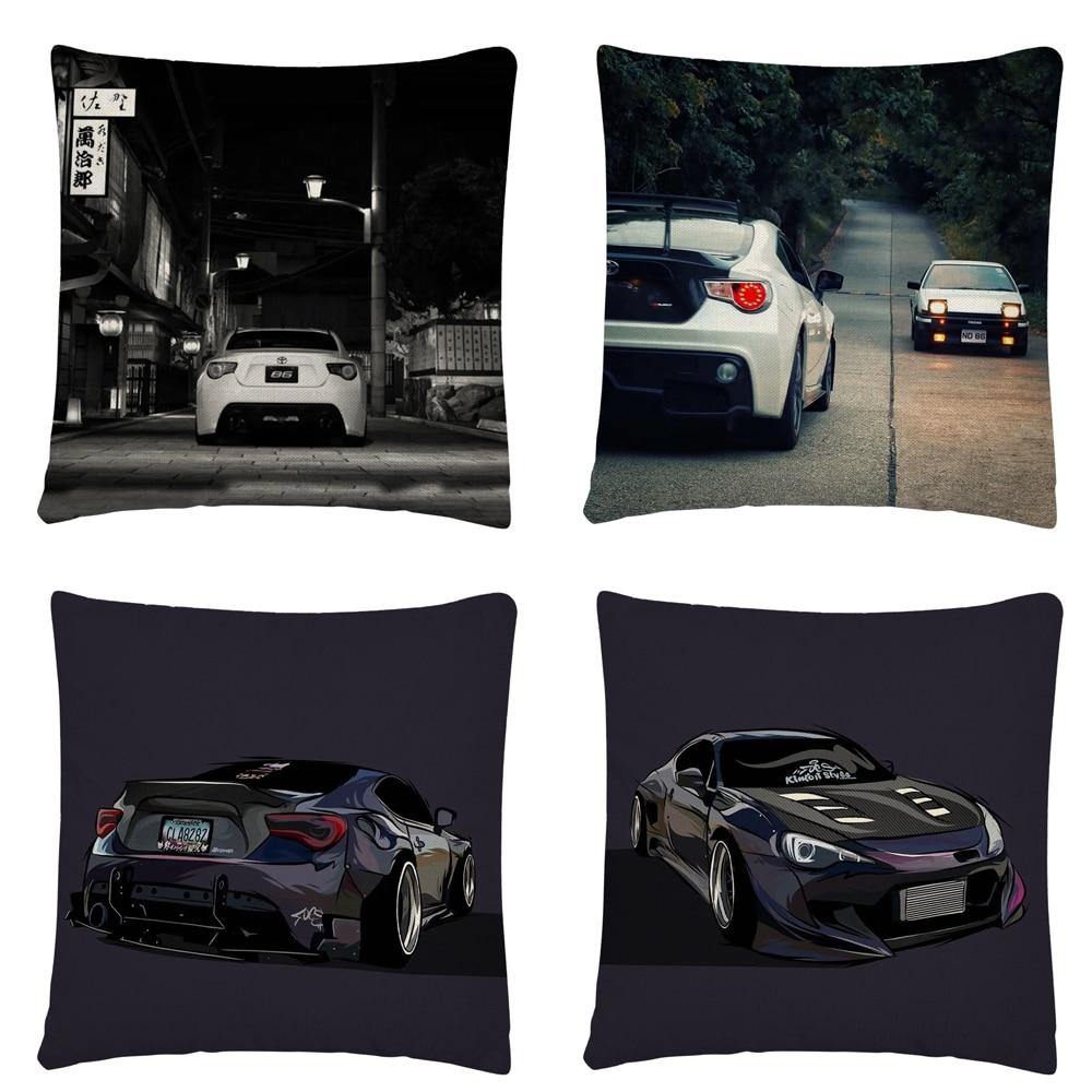 RX7, BRZ & GT86 linen cushion covers - 45X45cm - JDM Global Warehouse