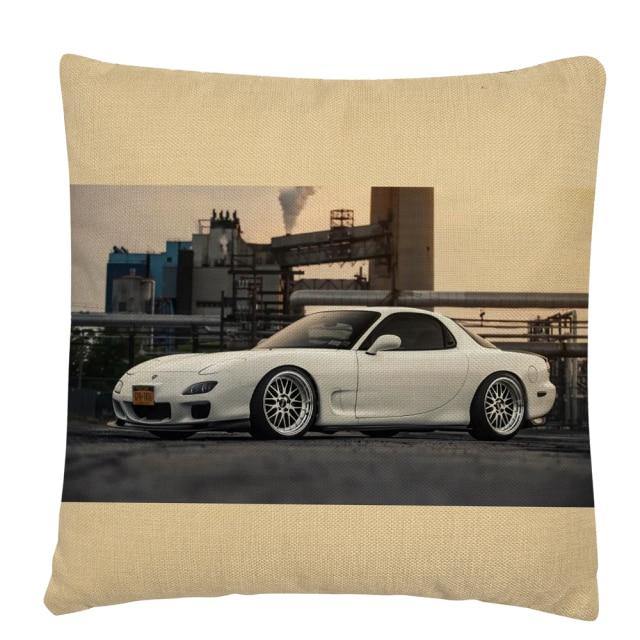 RX7, BRZ & GT86 linen cushion covers - 45X45cm - JDM Global Warehouse