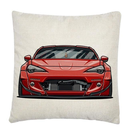 RX7, BRZ & GT86 linen cushion covers - 45X45cm - JDM Global Warehouse