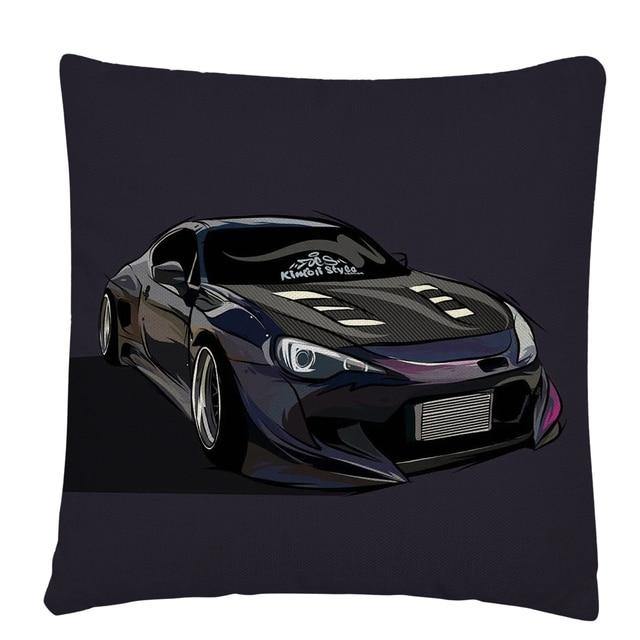 RX7, BRZ & GT86 linen cushion covers - 45X45cm - JDM Global Warehouse