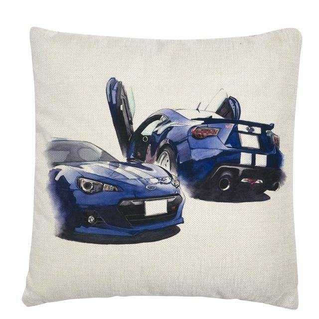 RX7, BRZ & GT86 linen cushion covers - 45X45cm - JDM Global Warehouse