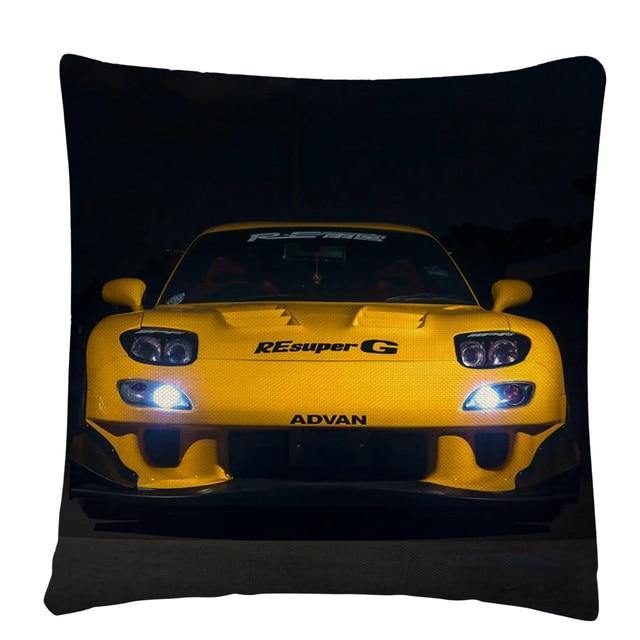 RX7, BRZ & GT86 linen cushion covers - 45X45cm - JDM Global Warehouse