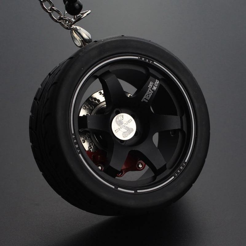 TE37 & JDM Wheel keychain / rearview mirror ornament - JDM Global Warehouse