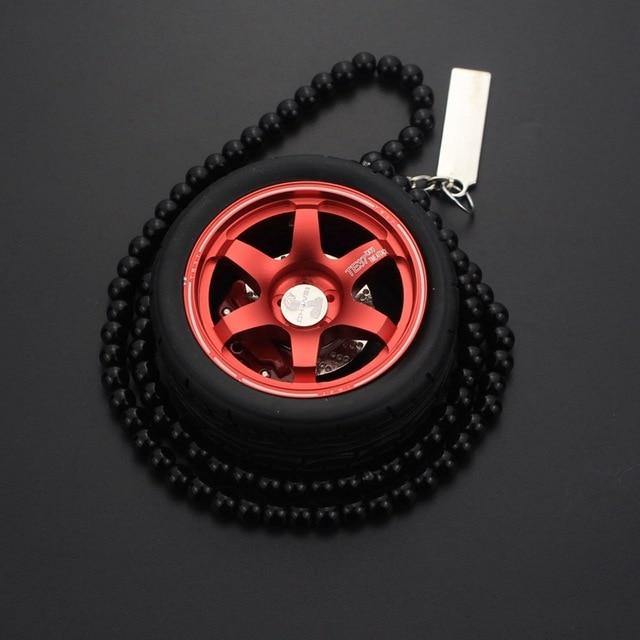 TE37 & JDM Wheel keychain / rearview mirror ornament - JDM Global Warehouse