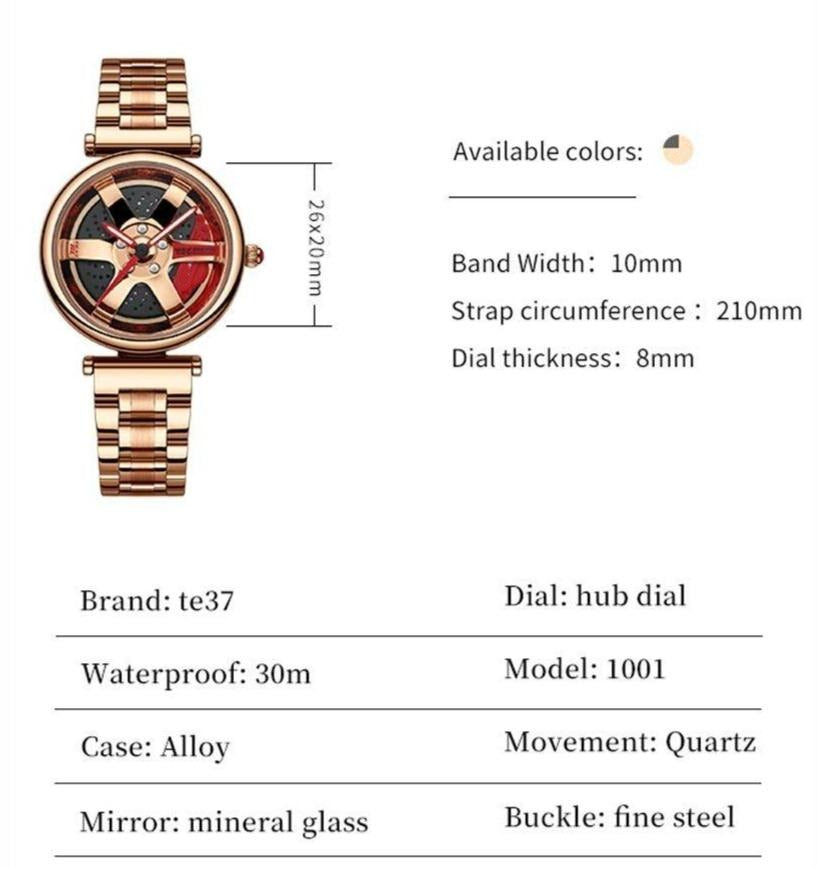 TE37 style ladies watch - JDM Global Warehouse