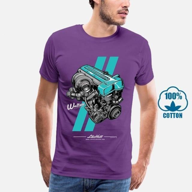 Toyota 2JZ engine 100% cotton T-shirt -9 colors! - JDM Global Warehouse
