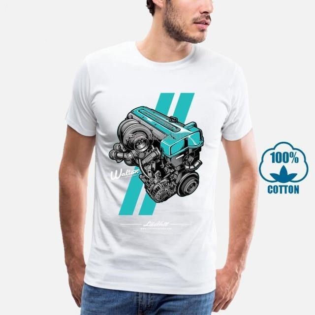 Toyota 2JZ engine 100% cotton T-shirt -9 colors! - JDM Global Warehouse