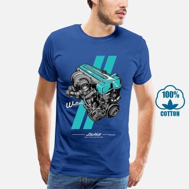 Toyota 2JZ engine 100% cotton T-shirt -9 colors! - JDM Global Warehouse