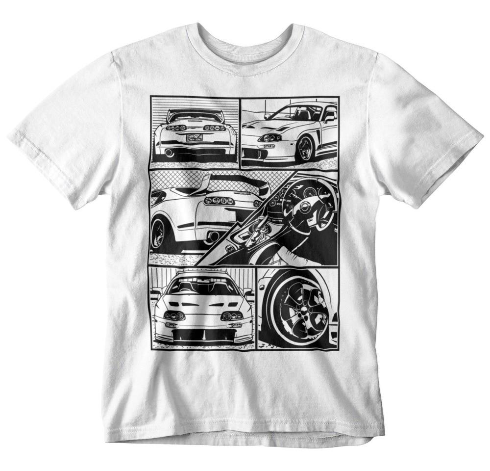 Toyota Supra JZA80 manga style T Shirt - JDM Global Warehouse